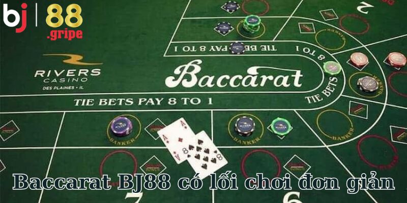 Baccarat BJ88: Đánh bài trực tuyến vừa giải trí vừa hốt bạc 3 Baccarat BJ88 có lối chơi đơn giản